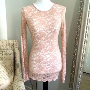 Rose pink Lace top